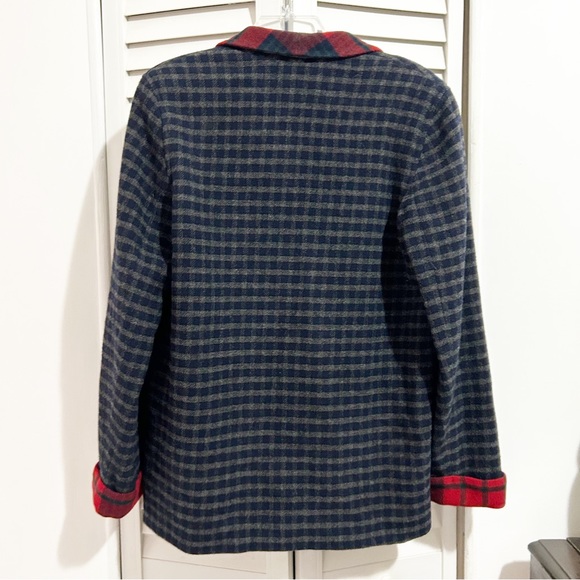 Vintage Lauren Ralph Lauren Lambs Wool Plaid Jacket Size Small (S) - Picture 5 of 7